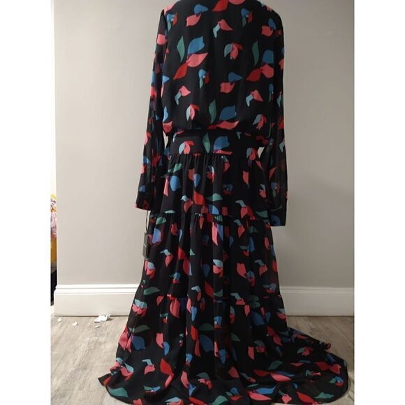 Emporio Armani Printed Chiffon Dress size 12 (48) NWT - Picture 6 of 7